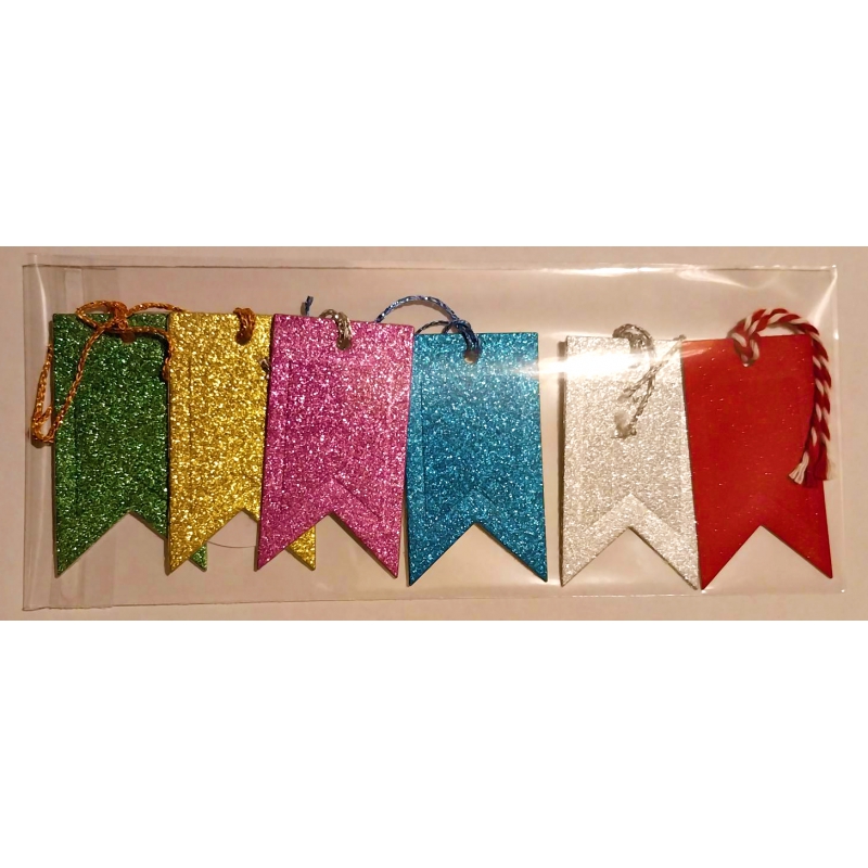 Glitter Gift Tags (6 pack)